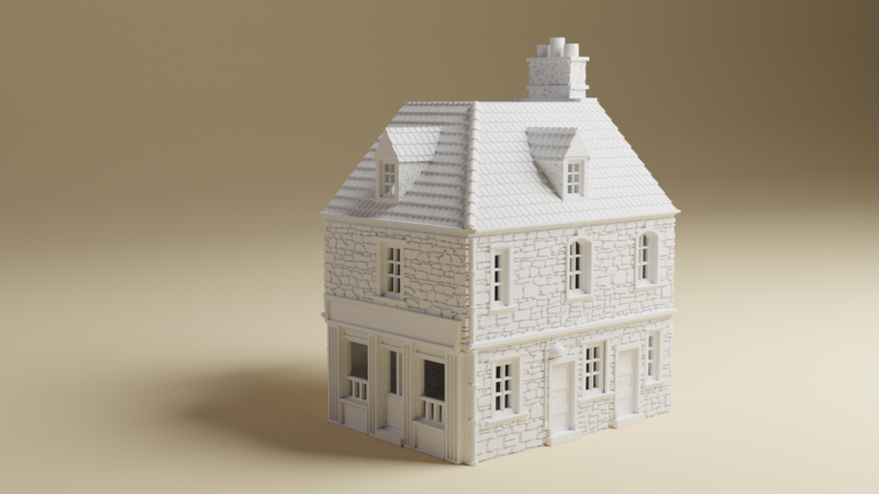 Sainte-Marie-du-Mont Shop | 15mm, 20mm or 28mm Scale | 3D Printed WWII tabletop wargaming terrain