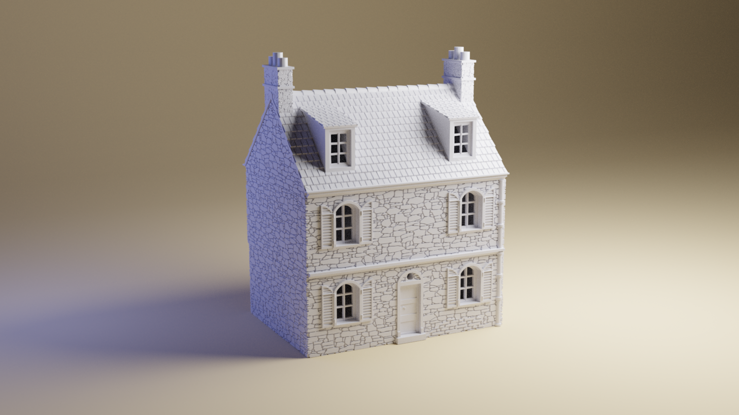 French WWII Farm House - tabletop wargaming terrain