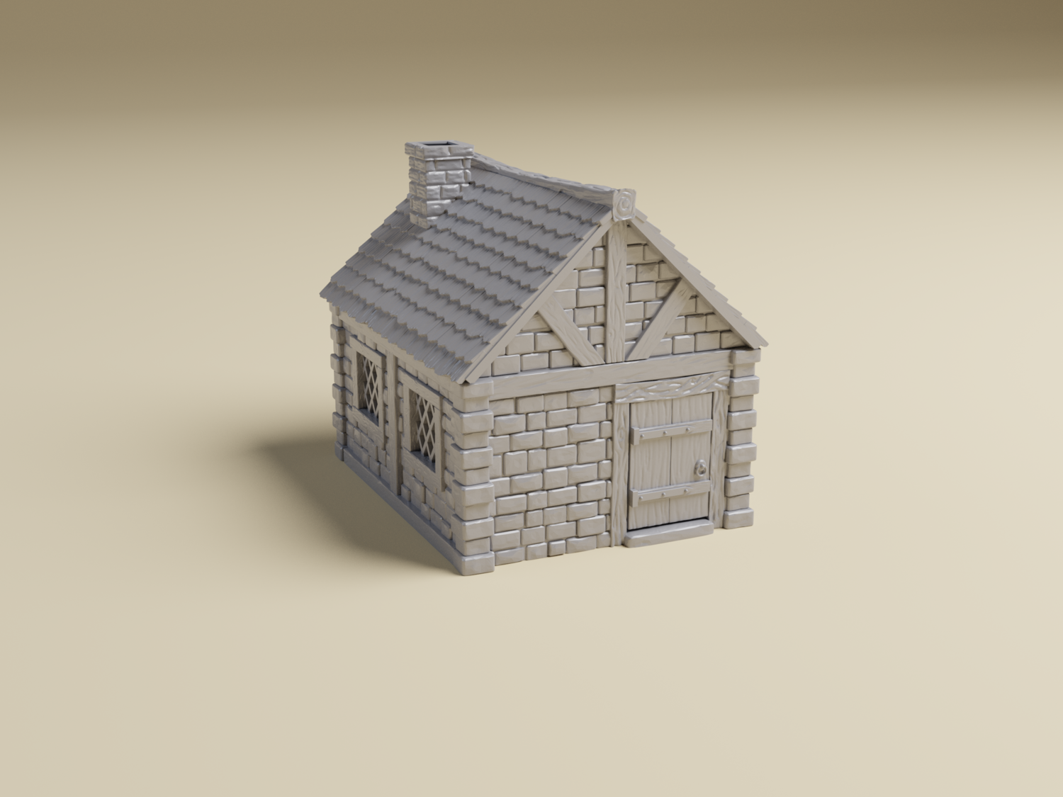 The Rustic Retreat #2- 3d Printed Miniature Terrain Cottage for Fantasy games and RPGs | Age of Sigmar, DND, Malifaux, Dungeons and Dragons or Other 28mm Tabletop Wargames