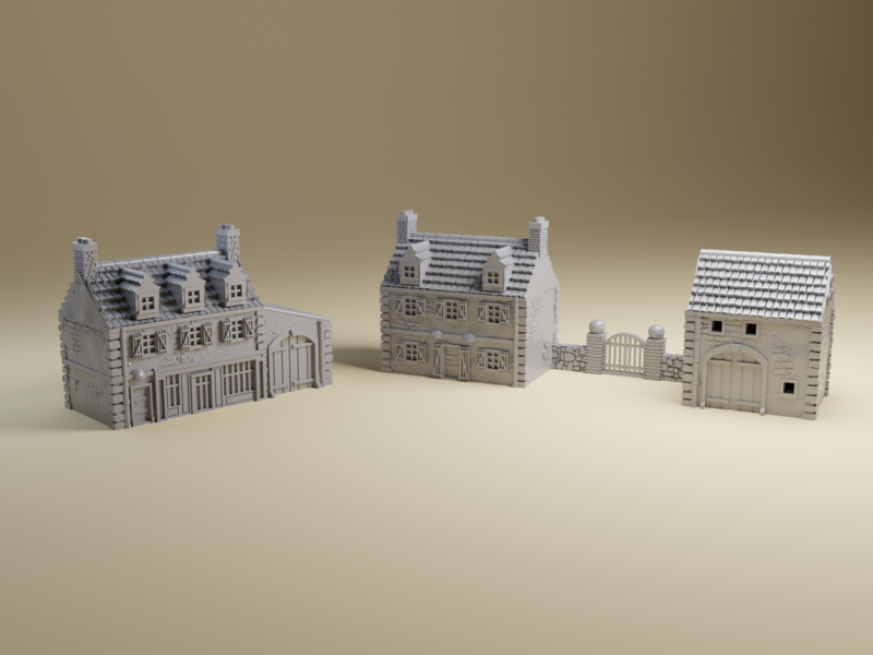 6mm Norman Rural Farm Terrain Bundle | 3D Printed WWII Normandy tabletop wargaming terrain - 1:285 Scale
