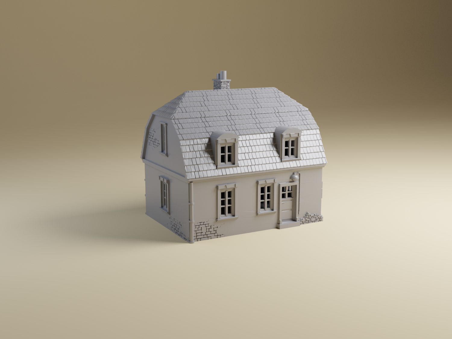 French Country House | 28mm, 20mm, HO or 15mm | tabletop wargaming terrain