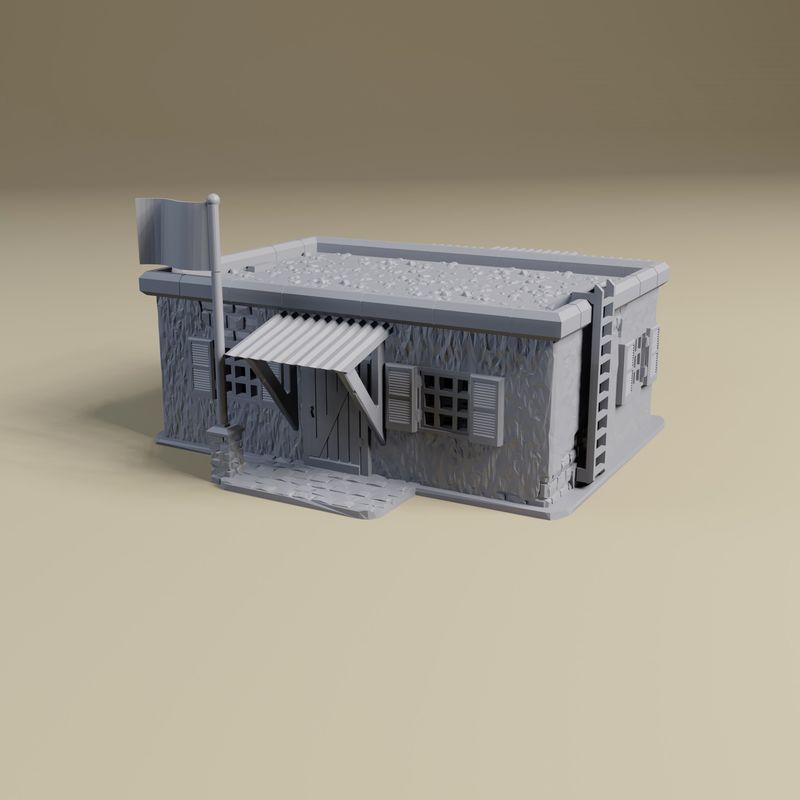 Middle East Admin Building - miniature wargaming terrain