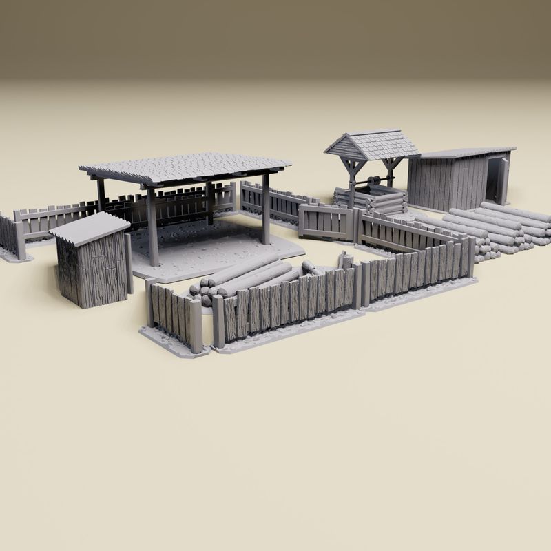 Eastern Front Russian Scatter Combo | 28mm, 20mm or HO Scale | Detailed WWII tabletop wargaming terrain, Bolt Action, Chain of Command