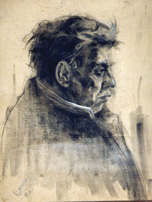 Man Charcoal Drawing