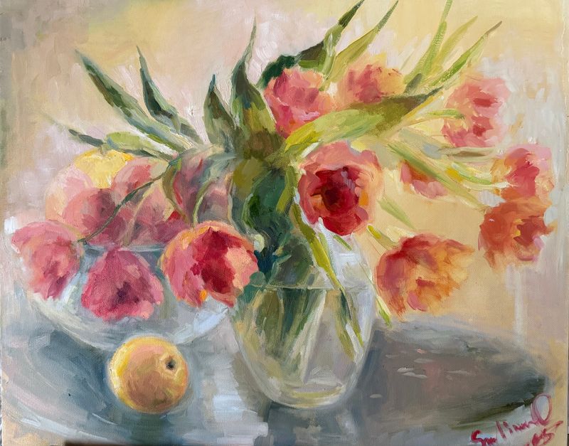 Tulips 20 x 24 Oil on Canvas Tulips 20 x 24 Oil on Canvas