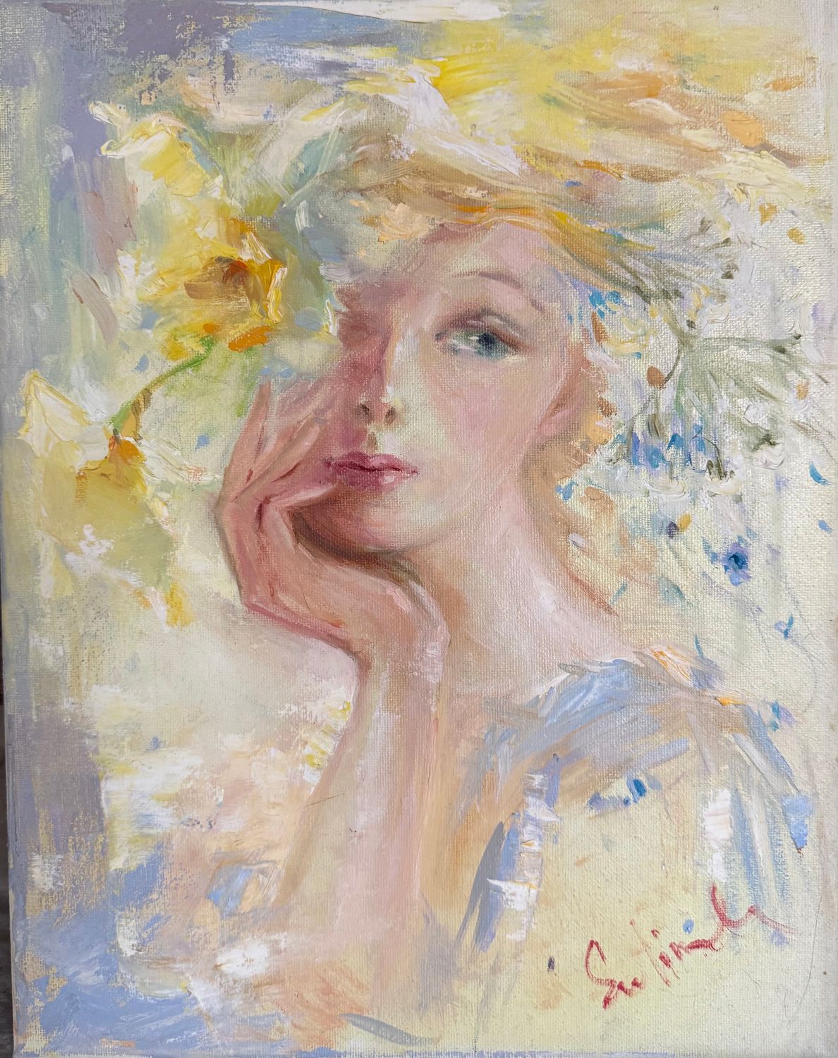 Spring Girl 11 x 14 Oil on Canvas
