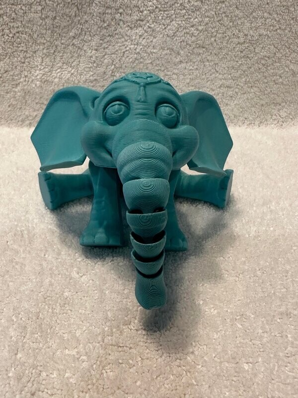 Tiffany Da'Teal Articulated Elephant