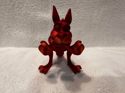 Fierce Fire Articulated Boxing Kangaroo (with baby Joey)
