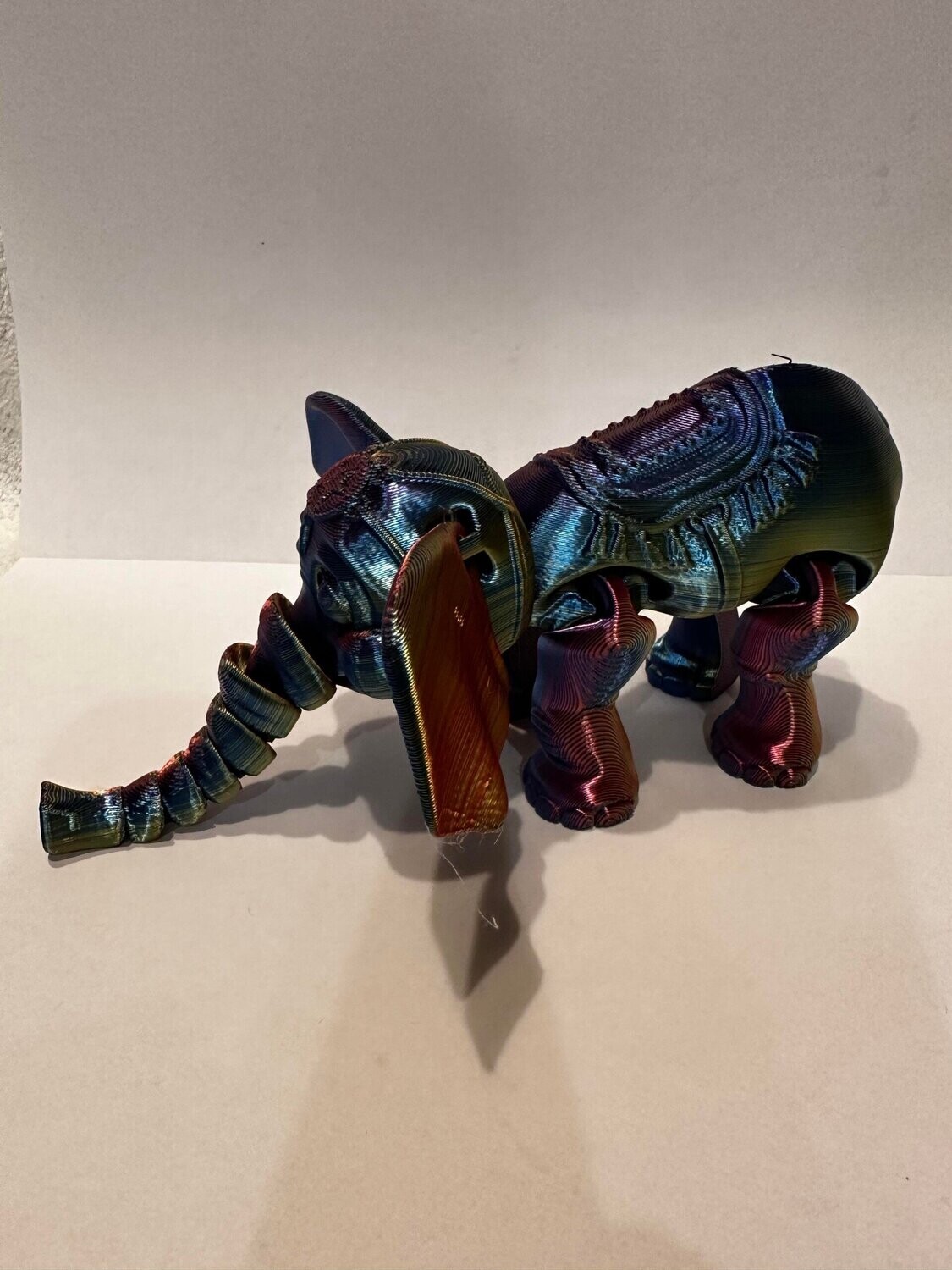 Red, Yellow and Blue Articulated Elephant
