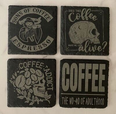4" Coffee Coaster Set