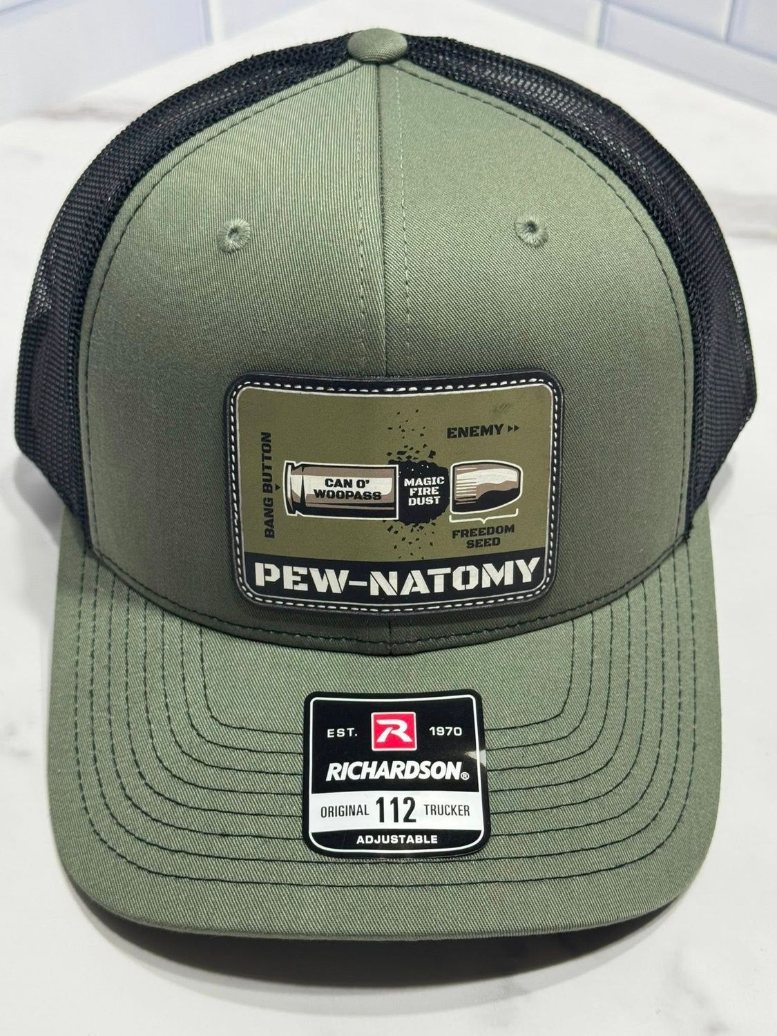 Pew-Natomy OD Green/Black Mesh