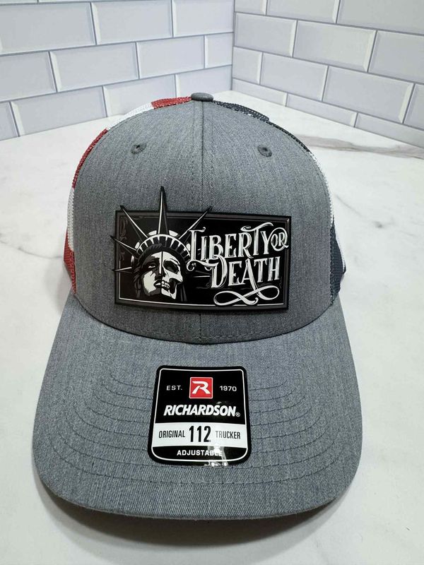 Liberty or Death 2 Lt Grey/Stars and Stripes Mesh