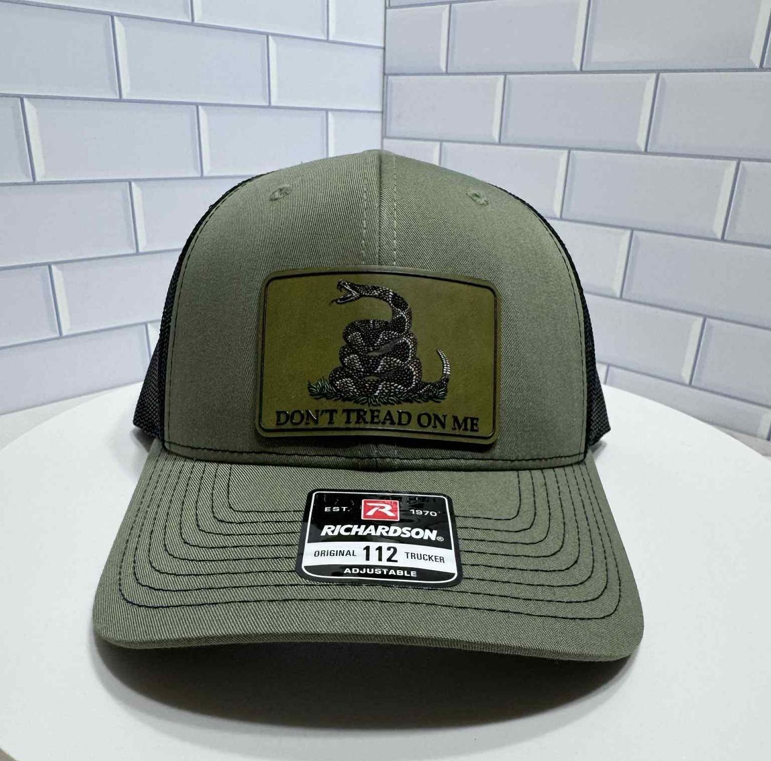 Don't Tread on Me  OD Green/Black Mesh