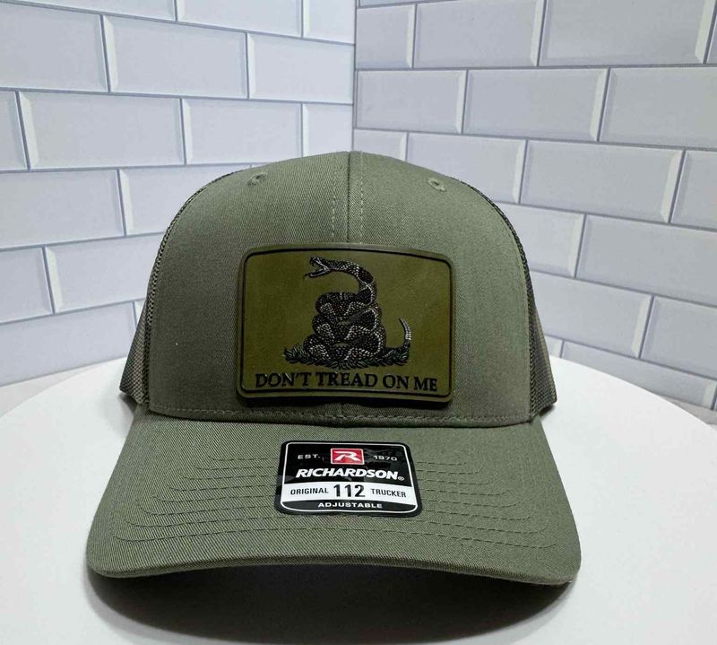 Don't Tread on Me OD Green/Camo Mesh