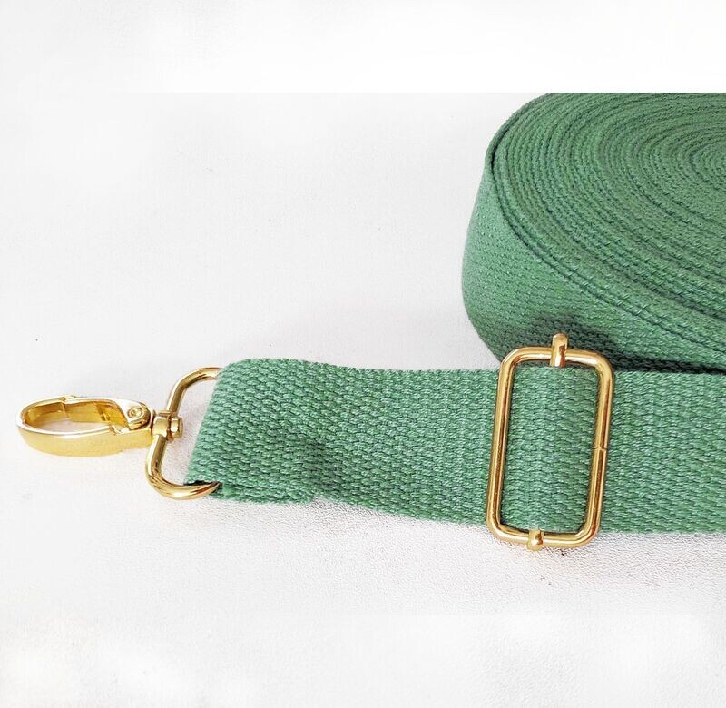 SANGLE COTON VERT