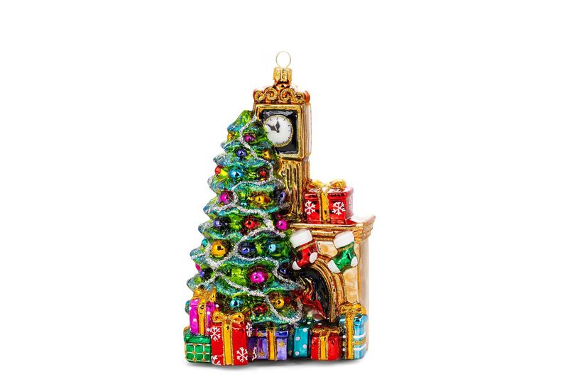 Klok bij de kerstboom