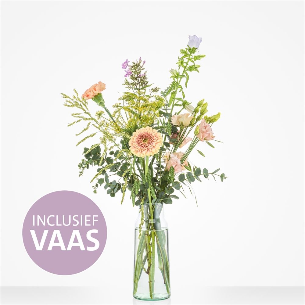Pastelverrassing incl. vaas