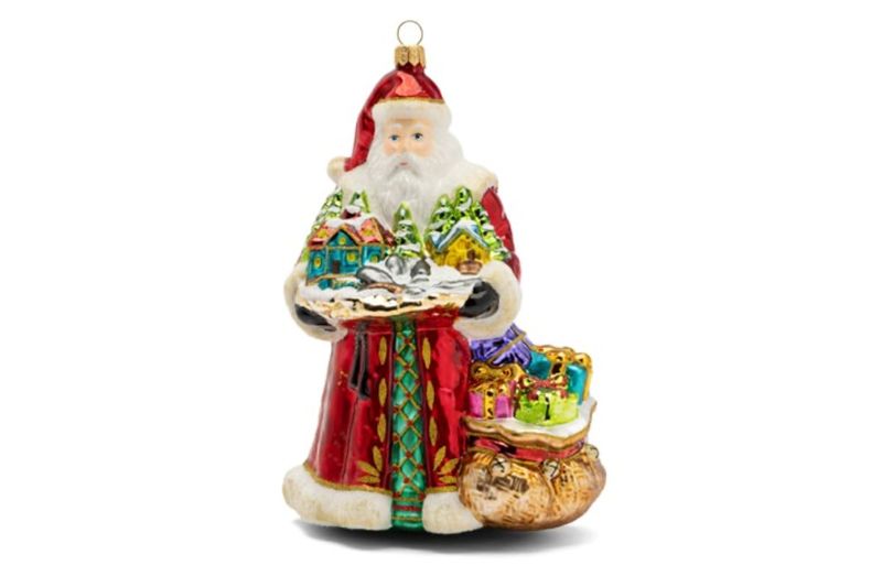 Kerstman met huisjes
