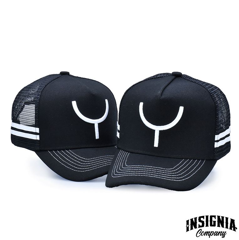 Black Trucking Cap with Spur Brand