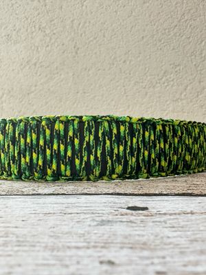 Halsband „Paracord x Biothane“ HU 56 - 65 cm *grün*