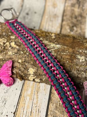 Halfter „Helmy Perlen“ aus Biothane und Paracord