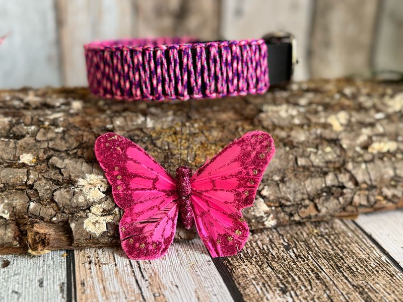 Sofortkauf: Halsband: Pink Camo - Biothane mit Paracord - Handgefertigt- Made in Germany Sofortkauf: Halsband: Pink Camo - Biothane mit Paracord - Handgefertigt- Made in Germany