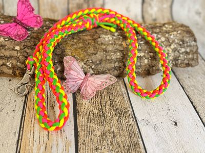 Sofortkauf:Hundeleine „Tropical Sunrise“ – 95 cm pure Lebensfreude- Stadtleine- handgefertigt- made in Germany 