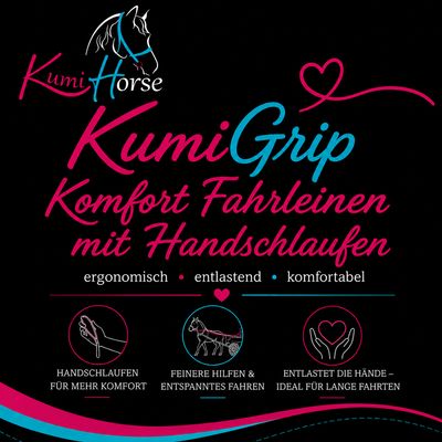 KumiGrip - Komfort Fahrleinen mit Handschlaufen