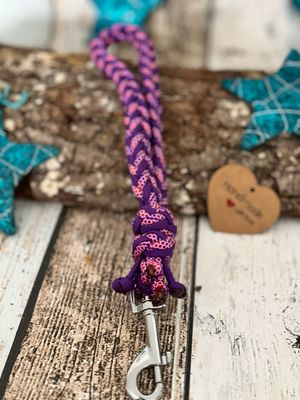 Kurzführer aus Paracord - Lila Mix 