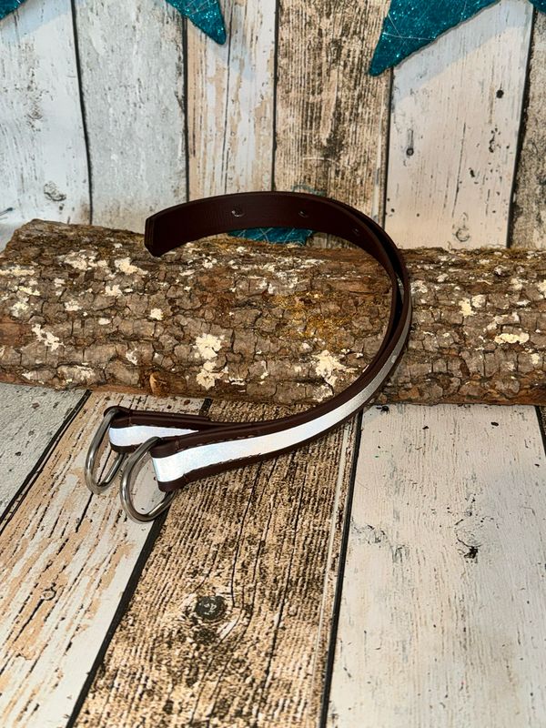 Kurze Reflex-Zugstränge "Basic" aus Biothane | Handgenäht von KumiHorse