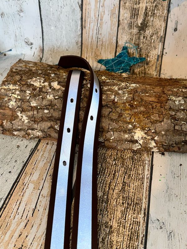 Kurze Reflex-Zugstränge "Basic" aus Biothane | Handgenäht von KumiHorse