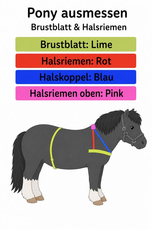KumiHorse Brustblatt Basic – leichte Nylon-Variante