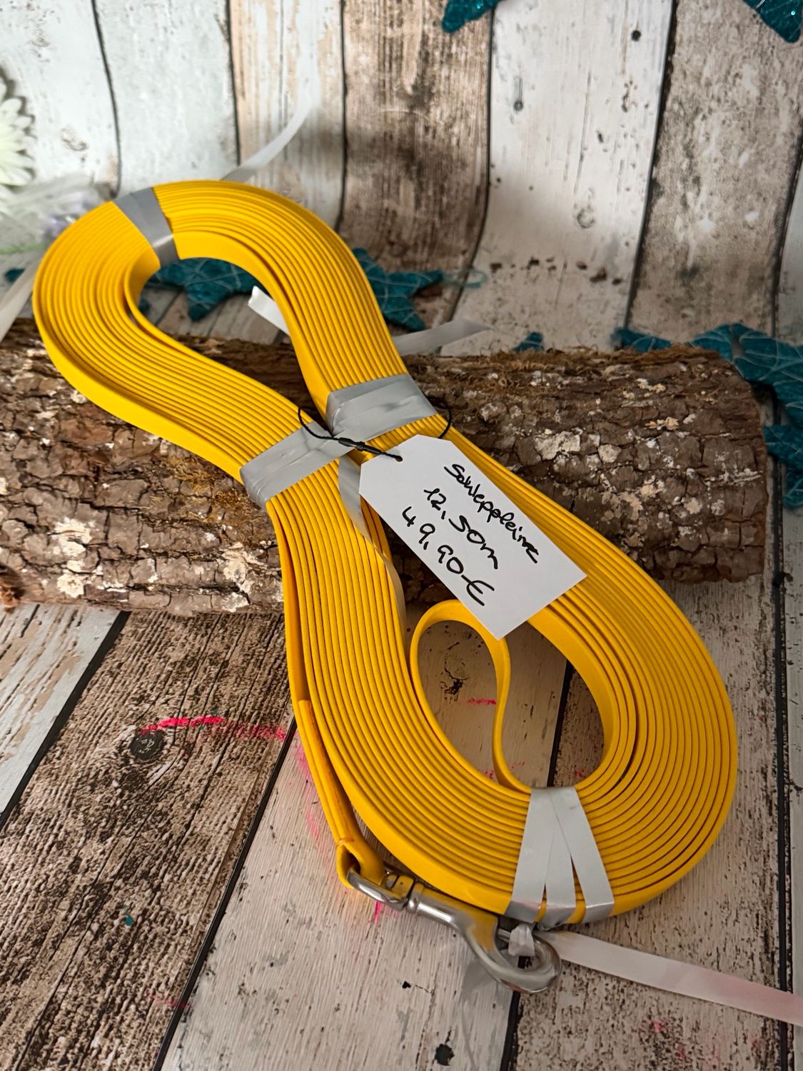 Biothane-Schleppleine Gelb – 12,50 m