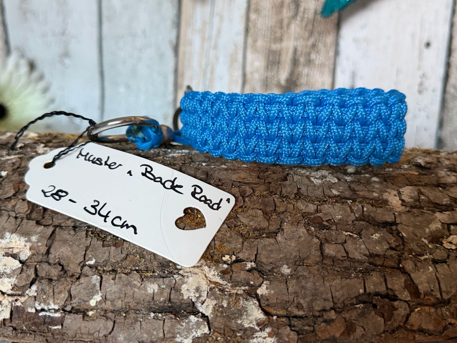 Paracord-Halsband „Back Road“ – Blau