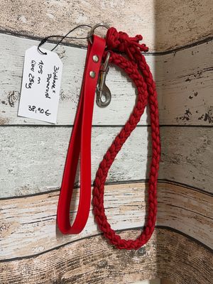 Hundeleine rot mit Handschlaufe/ 1,05 m
