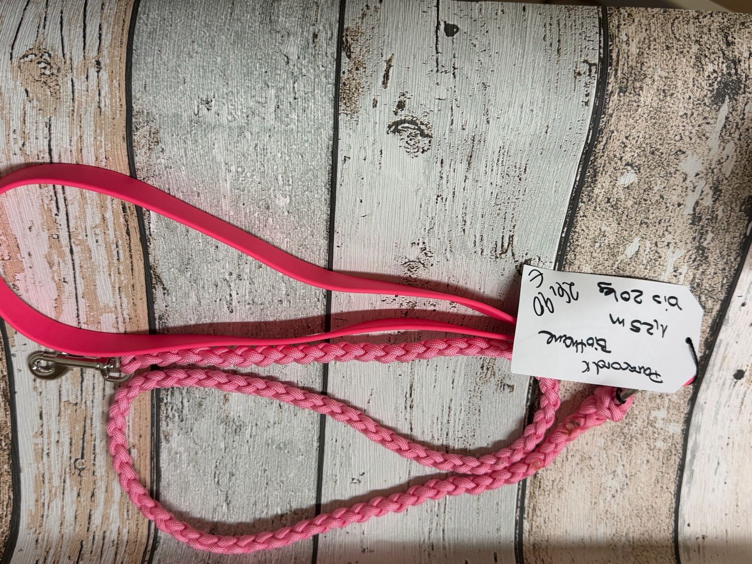 Hundeleine Rosa/Neonpink – 1,25 m
