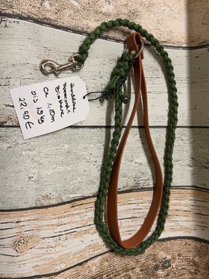  Hundeleine Olivgrün/Braun – 1,10 m
