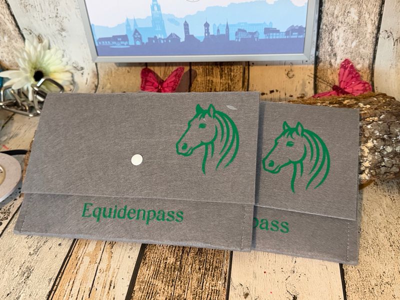 Equidenpass-hellgraue Hülle
