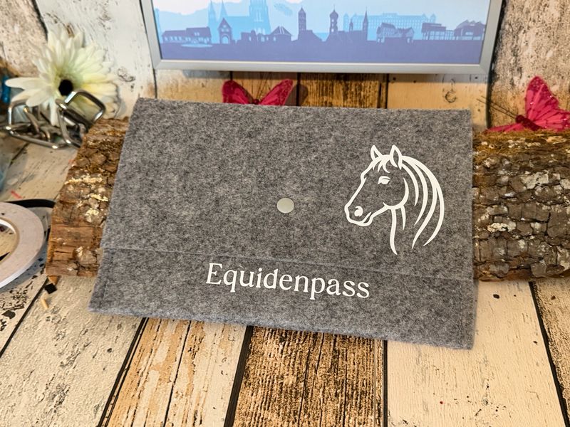 Equidenpass-hellgrau meliert 