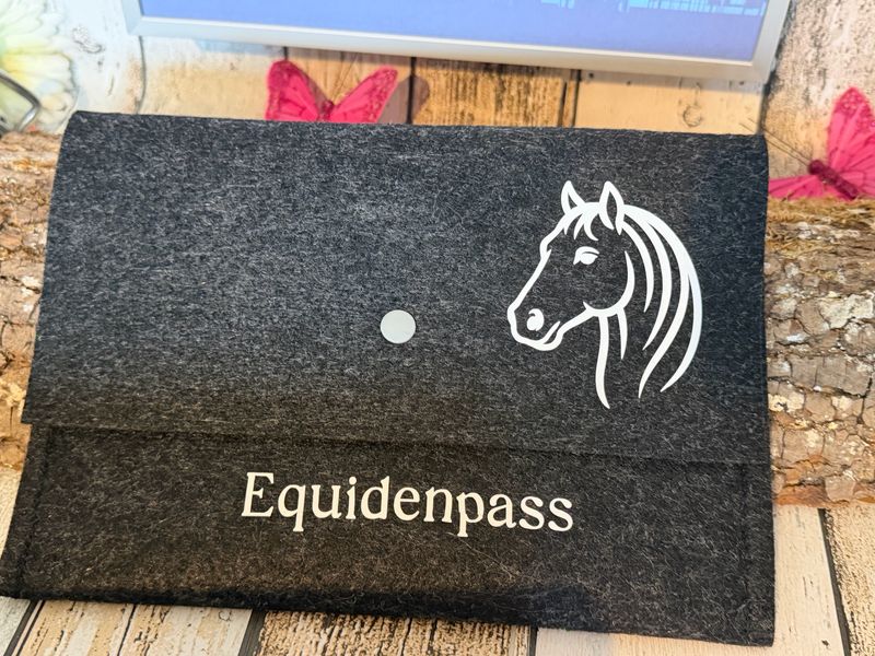 Equidenpass-dunkelgrau meliert 