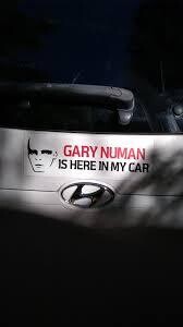 Gary Numan Is Here In My Car Bumper Sticker