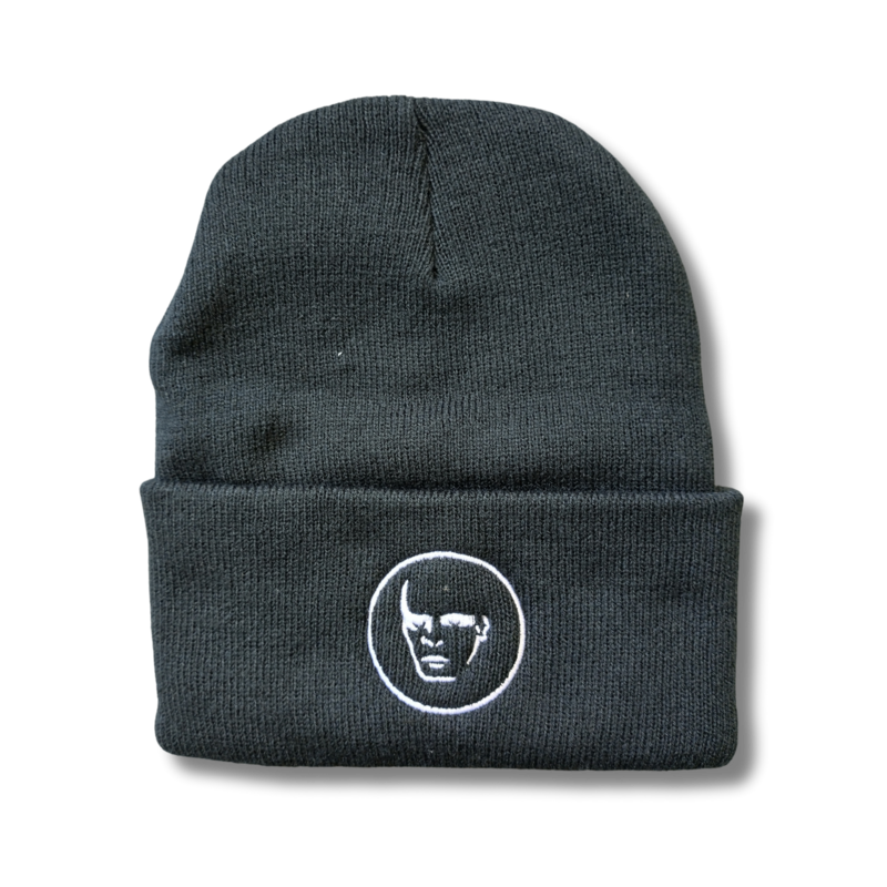 Face Logo Embroidered Beanie