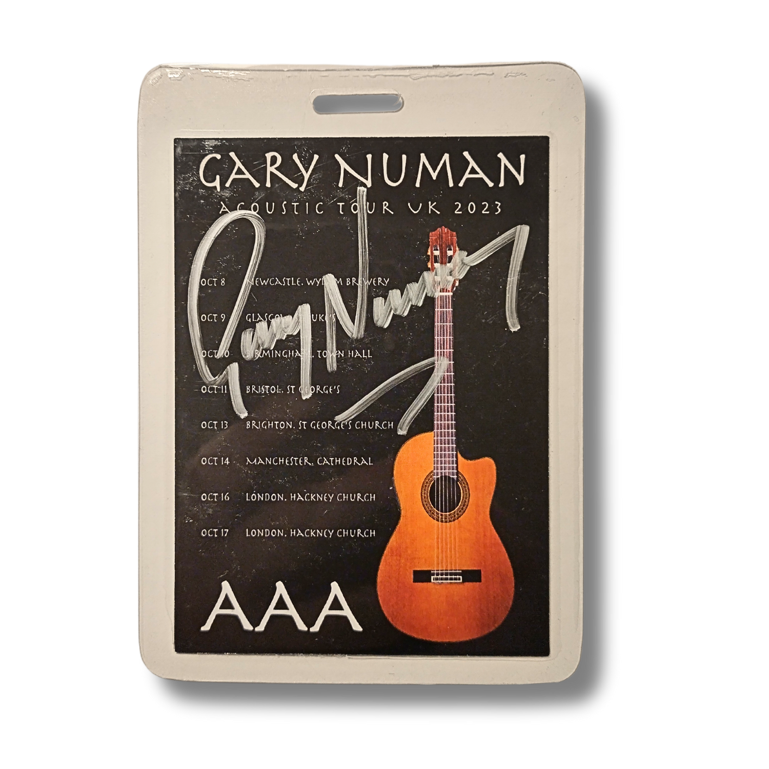 Signed AAA Tour Laminates, AAA Laminate: 2023 UK Acoustic Tour