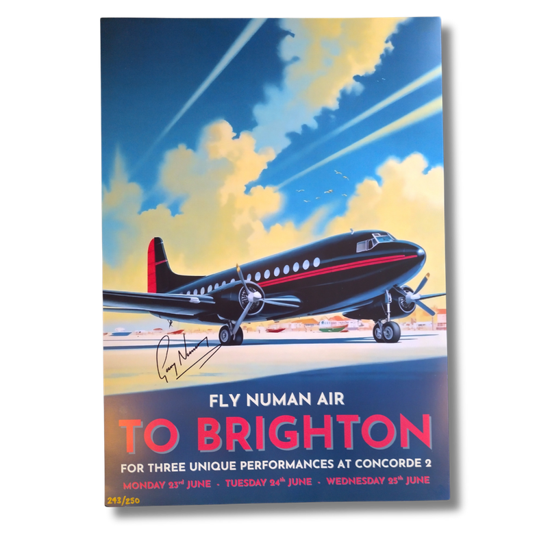 Fly Numan Air To Brighton Poster