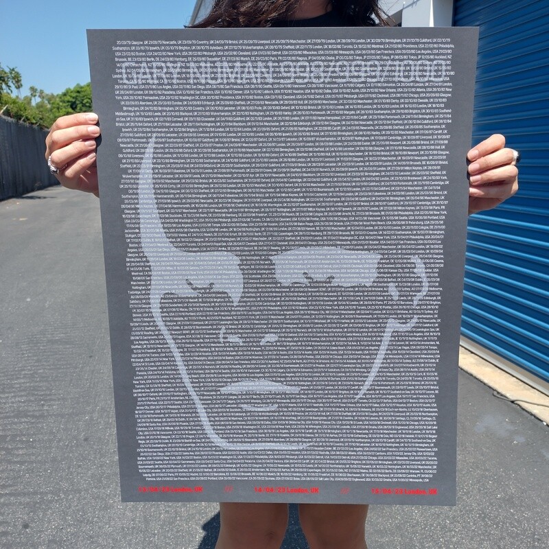 Limited Edition Re-print of London Electric Ballroom 998/999/1000 Shows Poster