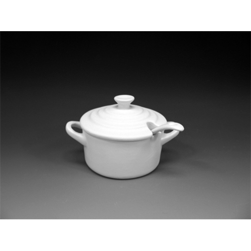 Sea Salt Pot with Spoon