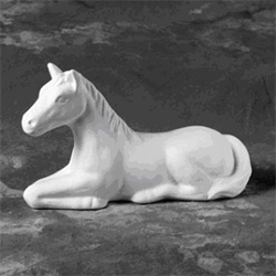 Laying horse