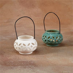 Hanging Lantern with Wire Handle