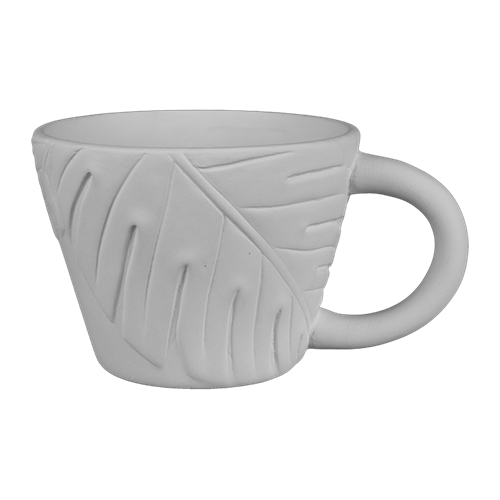 Monstera Leaf Latte Mug