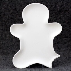 bite me plate gingerbread man